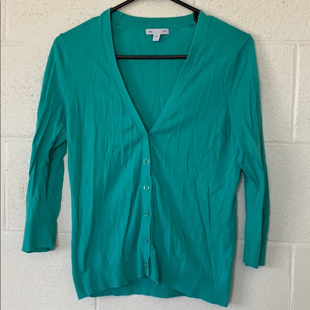 Cropped Sleeve Cardigan